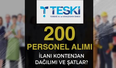 TESKİ 200 PERSENEL ALACAK